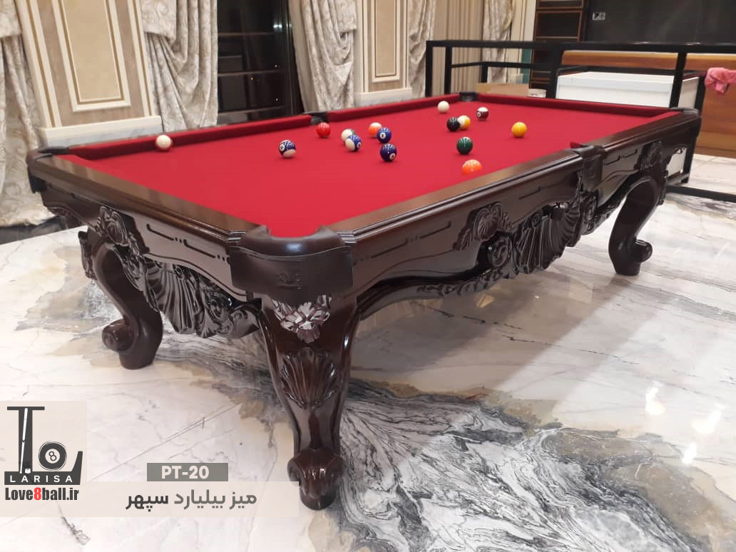 میز بیلیارد با منبت کاری ایرانی