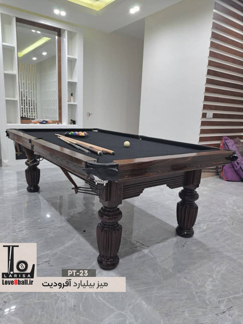 میز بیلیارد خانگی طرح قهوه ای