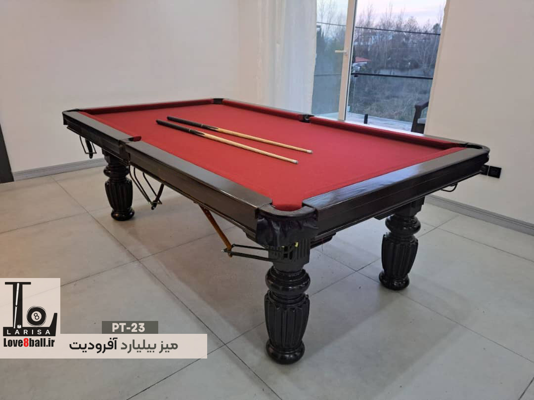 میز بیلیارد قرمز خانگی