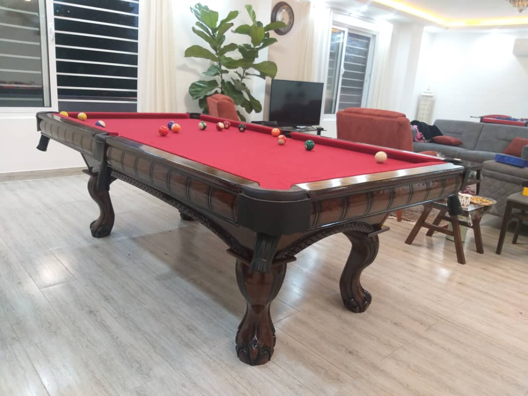 میز بیلیارد خانگی ماهوت قرمز