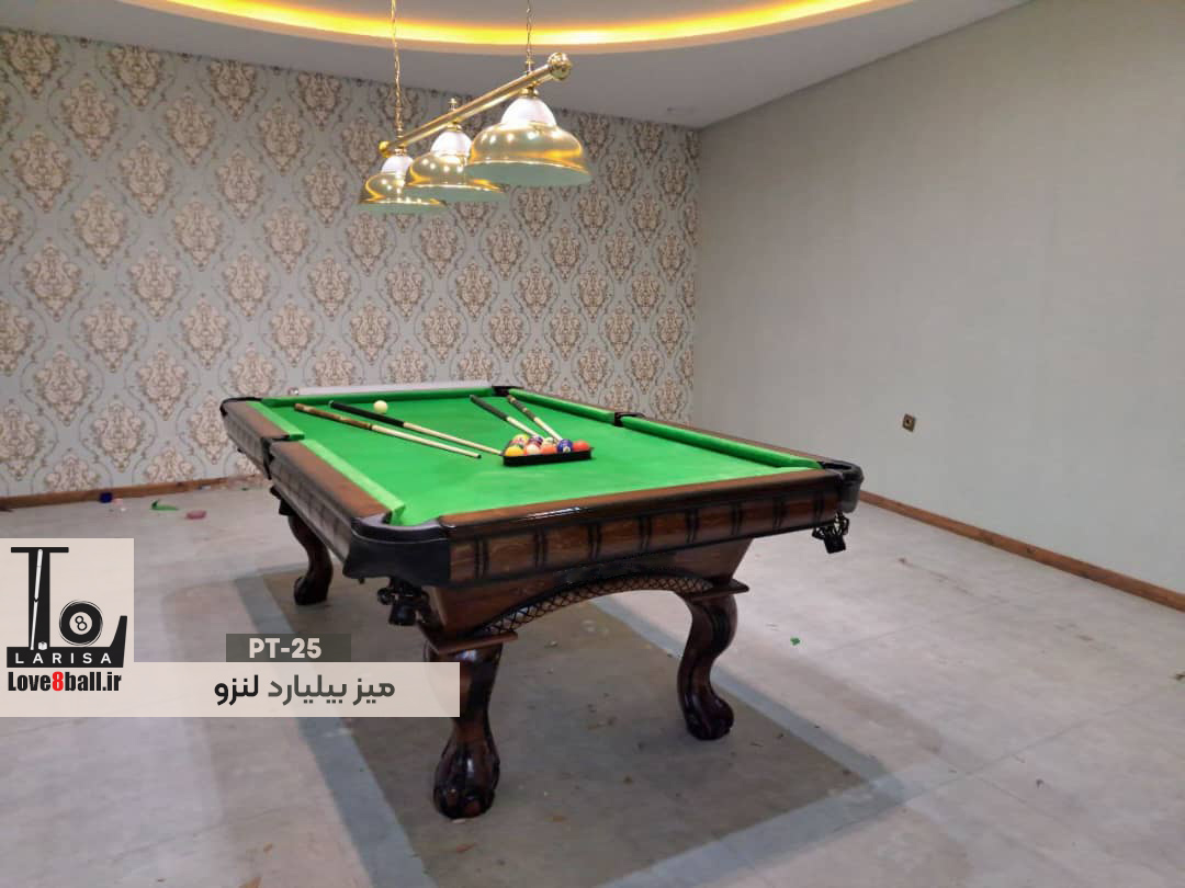 میز بیلیارد خانگی با ماهوت سبز