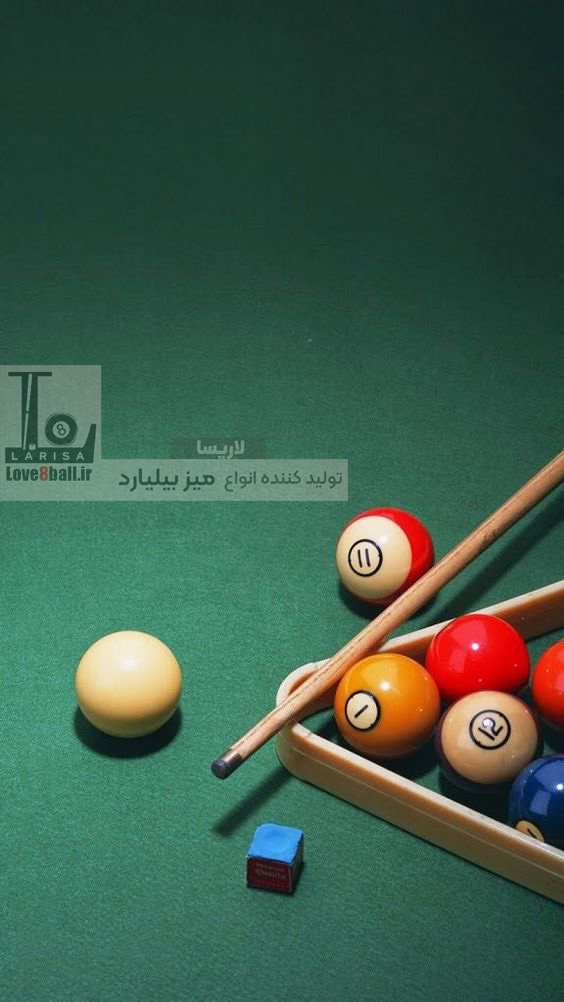 توپ و گچ و چوب میز بیلیارد