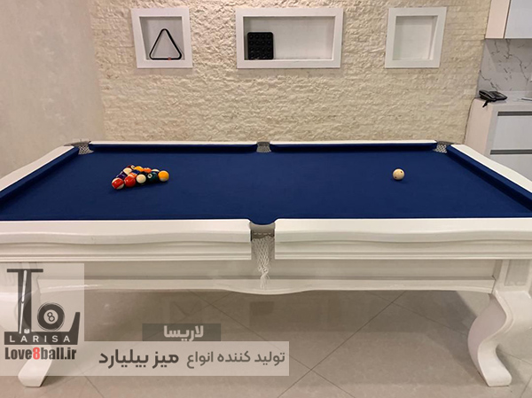میز بیلیارد سفید مخصوص استفاده خانگی