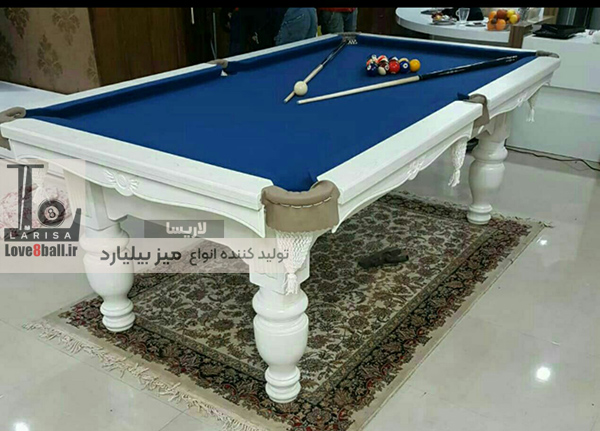 میز بیلیارد سفید معرق ایرانی
