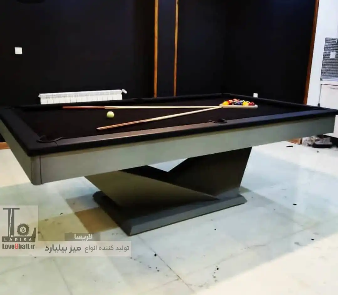 مطلب چوب بیلیارد و کاربرد در میز بیلیارد خانگی میز بیلیارد مدرن مشکی