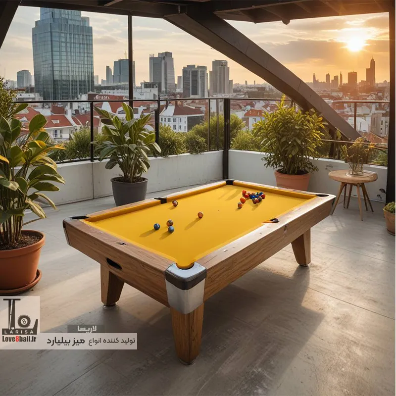 میز بیلیارد پایه ام دی اف