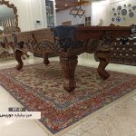 میز بیلیارد با منبت کاری حرفه ای